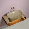 Раковина Ceramicanova овальная (цвет Капучино Матовый) Element 600*380*138мм