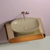 Раковина Ceramicanova овальная (цвет Капучино Матовый) Element 600*380*138мм