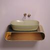 Раковина Ceramicanova овальная (цвет Капучино Матовый) Element 600*380*138мм