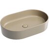 Раковина Ceramicanova овальная (цвет Капучино Матовый) Element 608*385*122мм