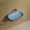 Раковина Ceramicanova овальная (цвет Голубой Матовый) Element 600*380*138мм