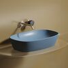Раковина Ceramicanova овальная (цвет Голубой Матовый) Element 600*380*138мм