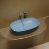 Раковина Ceramicanova овальная (цвет Голубой Матовый) Element 600*380*138мм