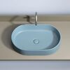 Раковина Ceramicanova овальная (цвет Голубой Матовый) Element 608*385*122мм