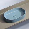 Раковина Ceramicanova овальная (цвет Голубой Матовый) Element 608*385*122мм