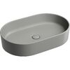 Раковина Ceramicanova овальная (цвет Антрацит Матовый) Element 608*385*122мм