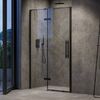 Душевая дверь Ravak COSD2-110, профиль черный, прозрачное стекло