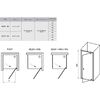 Душевая дверь Ravak Pivot PDOP1 80 Черный+стекло прозрачное 03G40300Z1