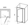 Душевая дверь Ravak Nexty NDOP2-100 Белый/Белый+стекло прозрачное 03OA0101Z1