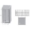 Душевая дверь Ravak Brilliant BSD2-90 B, левая, блестящий профиль, прозрачное стекло