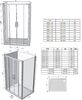 Душевая дверь Ravak 10° 10DP4-190 блестящий