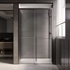 Душевая дверь Veconi Premium Trento PTD-30GR, 1500х2000, вороненая сталь, стекло прозрачное, регулируемая ширина 1460-1490 мм