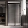 Душевая дверь Veconi Premium Trento PTD-40B, 1500х2000, черный матовый, стекло прозрачное, регулируемая ширина 1475-1490 мм