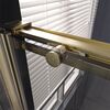 Душевая дверь Veconi Premium Trento PTD-40G, 1400х2000, золото BRUSH, стекло прозрачное, регулируемая ширина 1375-1390 мм