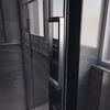 Душевая дверь Veconi Premium Trento PTD-40GR, 1400х2000, вороненая сталь, стекло прозрачное, регулируемая ширина 1375-1390 мм