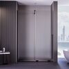 Душевая дверь Veconi Premium Trento PTDW-50B, 1500x2000, черный матовый, стекло прозрачное, регулируемая ширина 1480-1490 мм