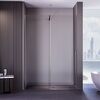 Душевая дверь Veconi Premium Trento PTDW-50GR, 1200x2000, вороненая сталь, стекло прозрачное, регулируемая ширина 1180-1190 мм