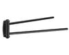 Stil Haus Hashi, полотенцедержатель двойной поворотный, цвет чёрный матовый HS16(23)