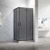 Душевой угол Veconi Rovigo RV-27B, 1100х800х1900, черный, стекло тонированное