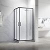 Душевой угол Veconi Rovigo RV-27B, 1200х900х1900, черный, стекло прозрачное
