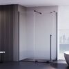 Душевой угол Premium Trento PTC-SP-50B, 1500х900x2000, черный матовый, стекло прозрачное
