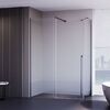 Душевой угол Premium Trento PTC-SP-50GR, 1500х1000x2000, брашированный графит, стекло прозрачное