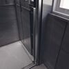 Душевой угол Veconi Premium Trento PTC-SP-30GR, 1400х1000x2000, брашированный графит, стекло прозрачное