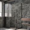 Душевой угол Veconi Premium Trento PTC-SP-40B, 1400х1000x2000, черный матовый, стекло прозрачное