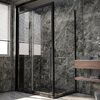 Душевой угол Veconi Premium Trento PTC-SP-30B, 1300х1000x2000, черный матовый, стекло прозрачное