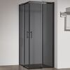 Душевой угол Veconi Rovigo RV-50B, 1100х900х1950, черный, стекло тонированное