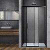 Душевая дверь Vincea Софт (Soft) VDS-3SO130CLB 130x195 см, профиль черный матовый. Размер регулировки 1280-1320 мм