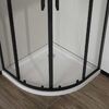 Душевой уголок Vincea City VSQ-5CT900CLB, 900*900, черный матовый, стекло прозрачное