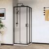 Душевой уголок Vincea City VSS-5CT900CLB, 900*900, черный, стекло прозрачное