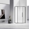 Душевой уголок Vincea Slim-N VSP-4SN900CLB, 900*900, черный, стекло прозрачное