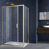Душевой уголок Vincea Alpha VSR-3AL9015CLG, 1500*900, брашированное золото, стекло прозрачное