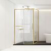 Душевой уголок Vincea Slim Soft VSR-1SS9014CLG, 1400*900, брашированное золото, стекло прозрачное
