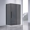 Душевой уголок Vincea Slim-N VSR-4SN8012CGB, 1200*800, черный, стекло тонированное