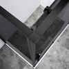 Душевой уголок Vincea Slim-N VSR-4SN9013CGB, 1300*900, черный, стекло тонированное