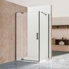 Душевой уголок Vincea Extra VSR-1E809090CLGM 800/900*900, вороненая сталь, стекло прозрачное