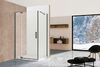 Душевой уголок Vincea Extra VSR-1E901090CLGM, 900/1000*900, вороненая сталь, стекло прозрачное