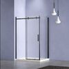Душевой уголок Vincea Como-N VSR-4CN8014CLB, 1400*800, черный, стекло прозрачное