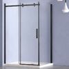 Душевой уголок Vincea Como-N VSR-4CN9014CLB, 1400*900, черный, стекло прозрачное