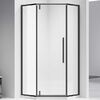 Душевой уголок Vincea Slim-N VSP-4SN900CLB, 900*900, черный, стекло прозрачное