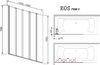 Шторка для ванны Radaway EOS PNW5 107х150, 1205501-101