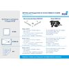 Душевой поддон трапеция RGW ST/T-G 80x80, цвет графит
