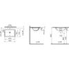 Раковина Vitra 7475B003-0618 Arkitekt, встраиваемая снизу