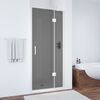 Душевая дверь Vegas Glass AFP NOVO 95 01 07 R профиль белый, стекло графит. Размер регулировки 92,5-96,5 см.