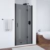 Душевая дверь Vegas Glass AFP NOVO 120 02М 07 R профиль черный матовый, стекло графит. Размер регулировки 117,5-121,5 см.