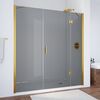 Душевая дверь Vegas Glass AFP-F TUR NOVO h1890 140 09 07 R профиль золото глянцевое, стекло графит. Размер регулировки 137,5-141,5 см.