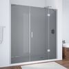 Душевая дверь Vegas Glass AFP-F NOVO 150 07 07 R профиль матовый хром, стекло графит. Размер регулировки 147,5-151,5 см.